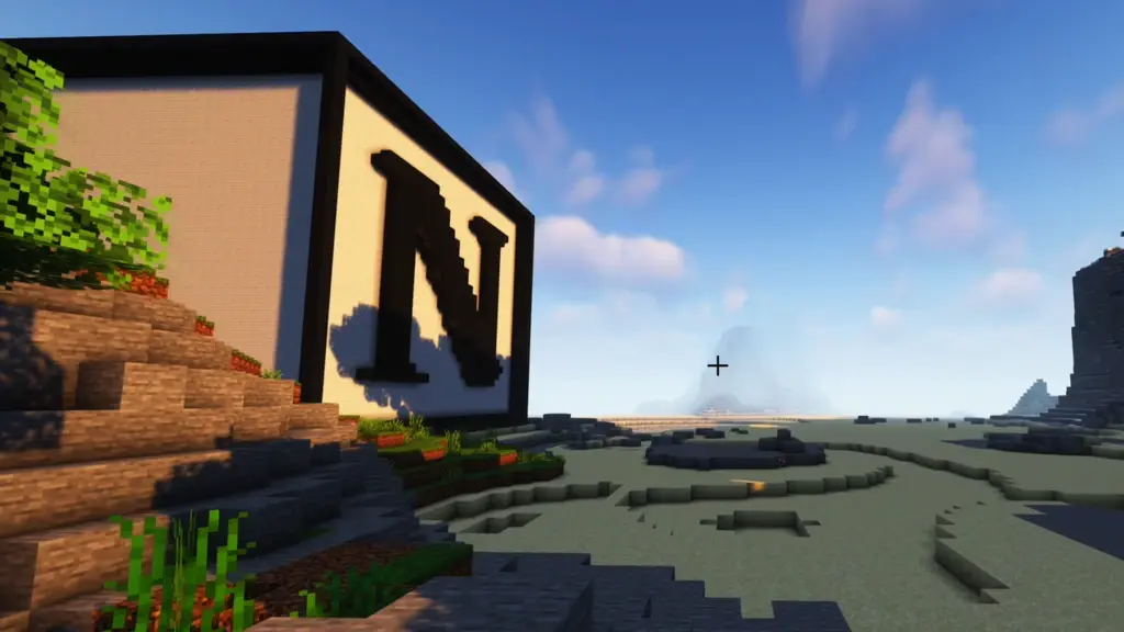 This is what Minecraft looks like ↑ (It's now even possible to build working computers inside of this lego-like game 🤯)